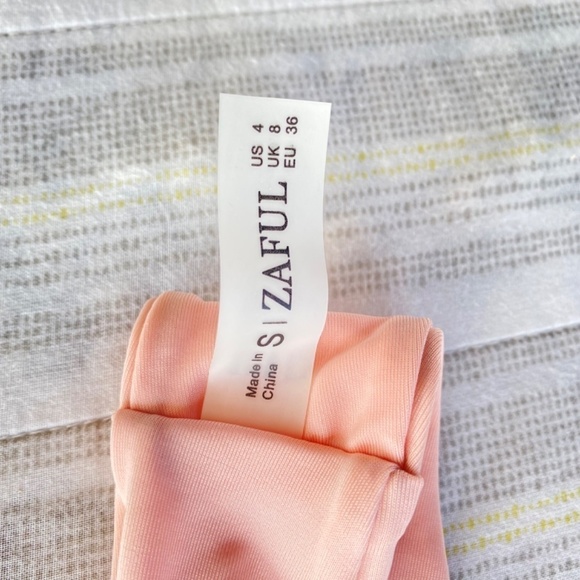 6 for$20♥️BNWT Zaful sz. 4 dusty/blush pink  swim bikini bottom  swimsuit - Picture 5 of 6